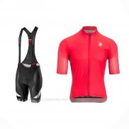 2021 Ropa Ciclismo Castelli Profundo Rosa Mangas Corta y Culotte Corto