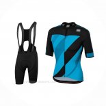2021 Ropa Ciclismo Sportful Azul Negro Mangas Corta y Culotte Corto