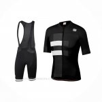 2021 Ropa Ciclismo Sportful Negro Blanco Mangas Corta y Culotte Corto