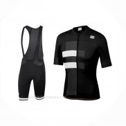 2021 Ropa Ciclismo Sportful Negro Blanco Mangas Corta y Culotte Corto