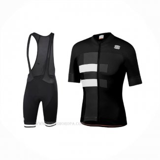 2021 Ropa Ciclismo Sportful Negro Blanco Mangas Corta y Culotte Corto