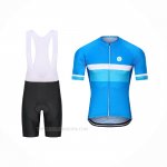 2021 Ropa Ciclismo Steep Azul Mangas Corta y Culotte Corto(2)