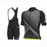 2022 Ropa Ciclismo ALE Blanco Negro Amarillo Mangas Cortas y Culotte ioui018