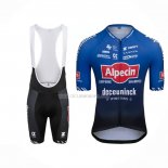 2022 Ropa Ciclismo Alpecin Fenix Azul Mangas Cortas y Culotte ioui001