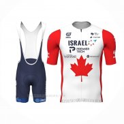 2022 Ropa Ciclismo Canada Champion Israel Cycling Academy Rojo Mangas Corta Y Culotte Corto