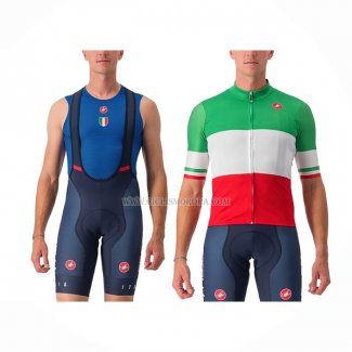 2023 Ropa Ciclismo Giro d'Italia Verde Blanco Rojo Mangas Cortas y Culotte ioui014