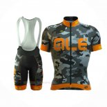 2016 Ropa Ciclismo ALE Naranja Gris Mangas Corta y Culotte Corto