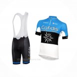 2016 Ropa Ciclismo Cofidis Azur Negro Mangas Corta y Culotte Corto