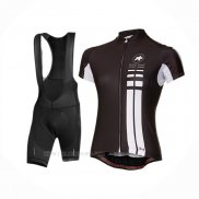 2016 Ropa Ciclismo Mujer Assos Negro Mangas Corta y Culotte Corto