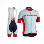 2016 Ropa Ciclismo Trek Bontrager Azul Rojo Mangas Corta y Culotte Corto