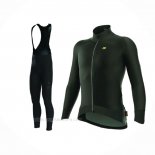 2017 Ropa Ciclismo ALE Capo Nord Negro Mangas Largas y Culotte Lunga