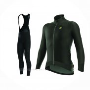2017 Ropa Ciclismo ALE Capo Nord Negro Mangas Largas y Culotte Lunga