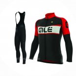 2017 Ropa Ciclismo ALE Excel Weddell Rojo Mangas Largas y Culotte Lunga