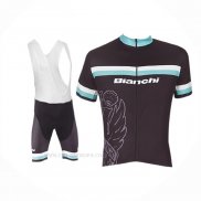 2017 Ropa Ciclismo Bianchi Blanco Azul Claro Mangas Corta y Culotte Corto