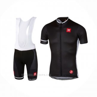 2017 Ropa Ciclismo Castelli Profundo Negro Mangas Corta y Culotte Corto