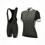 2017 Ropa Ciclismo Mujer ALE Negro Blanco Mangas Corta y Culotte Corto