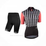 2017 Ropa Ciclismo Mujer Nalini Optical Negro Naranja Mangas Corta y Culotte Corto