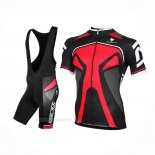 2017 Ropa Ciclismo Nalini Salorno Negro Rojo Mangas Corta Y Culotte Corto