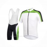 2017 Ropa Ciclismo RH+ Blanco Verde Mangas Corta y Culotte Corto