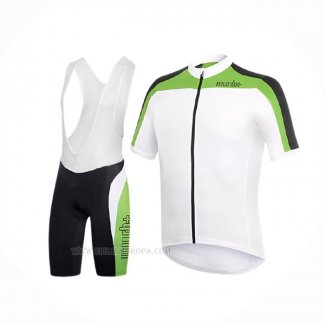 2017 Ropa Ciclismo RH+ Blanco Verde Mangas Corta y Culotte Corto