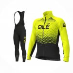 2020 Ropa Ciclismo ALE Amarillo Mangas Largas y Culotte Lunga