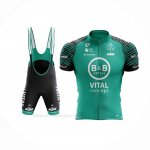 2020 Ropa Ciclismo Vital Concept-BB Hotels Blanco Verde Mangas Corta y Culotte Corto