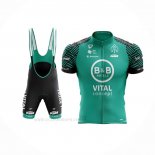 2020 Ropa Ciclismo Vital Concept-BB Hotels Blanco Verde Mangas Corta y Culotte Corto