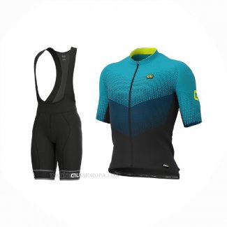 2021 Ropa Ciclismo ALE Azul Verde Mangas Corta y Culotte Corto