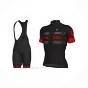 2021 Ropa Ciclismo ALE Rojo Gris Mangas Corta y Culotte Corto