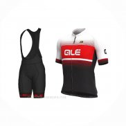 2021 Ropa Ciclismo ALE Rojo Negro Mangas Corta y Culotte Corto