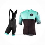 2021 Ropa Ciclismo Bianchi Negro Verde Mangas Corta y Culotte Corto