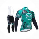 2021 Ropa Ciclismo Vital Concept-BB Hotels Verde Mangas Largas y Culotte Lunga