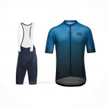 2022 Ropa Ciclismo Gore Negro Azul Mangas Corta y Culotte Corto