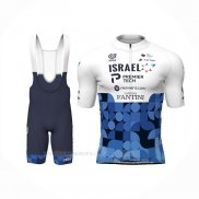2022 Ropa Ciclismo Israel Cycling Academy Azul Blanco Mangas Corta Y Culotte Corto