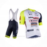 2022 Ropa Ciclismo Wanty-Gobert Cycling Team Blanco Azul Mangas Corta y Culotte Corto