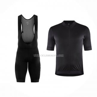 2023 Ropa Ciclismo Craft Apagado Negro Mangas Cortas y Culotte Corto