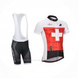 2014 Ropa Ciclismo Assos Blanco Rojo Mangas Corta y Culotte Corto