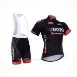 2015 Ropa Ciclismo Bora Negro Mangas Corta y Culotte Corto