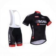 2015 Ropa Ciclismo Bora Negro Mangas Corta y Culotte Corto