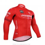 2015 Ropa Ciclismo Giro d'Italia Rojo Mangas Largas y Culotte Lunga