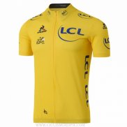 2016 Ropa Ciclismo Tour De France Amarillo Mangas Corta y Culotte Corto