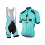 2017 Ropa Ciclismo Bianchi Milano Meja Verde Mangas Corta y Culotte Corto