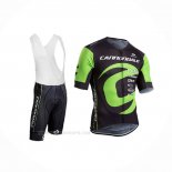 2017 Ropa Ciclismo Cannondale Verde Negro Mangas Corta y Culotte Corto