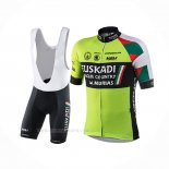 2017 Ropa Ciclismo Euskadi Verde Negro Mangas Corta y Culotte Corto