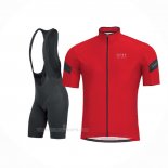 2017 Ropa Ciclismo Gore Bike Wear Power Rojo Mangas Corta y Culotte Corto