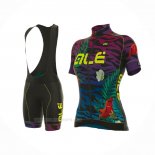 2017 Ropa Ciclismo Mujer ALE Azul Claro Mangas Corta y Culotte Corto