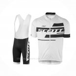 2017 Ropa Ciclismo Scott Blanco Mangas Corta Y Culotte Corto
