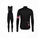 2019 Ropa Ciclismo Rapha Negro Rosa Mangas Largas y Culotte Lunga