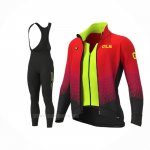 2020 Ropa Ciclismo ALE Rojo Amarillo Mangas Largas y Culotte Lunga