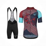 2020 Ropa Ciclismo Assos Fastlane Wyndymilla Rojo Azul Mangas Corta y Culotte Corto